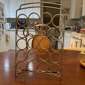 Silver K-cup Coffee Rack
